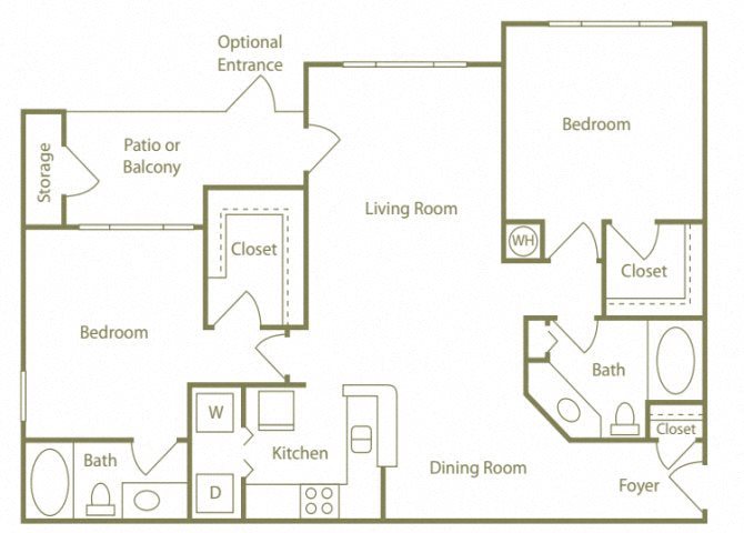 The Lockhart Floor Plan The Lockhart Floor Plan at Charlestowne, Kennesaw, 30144